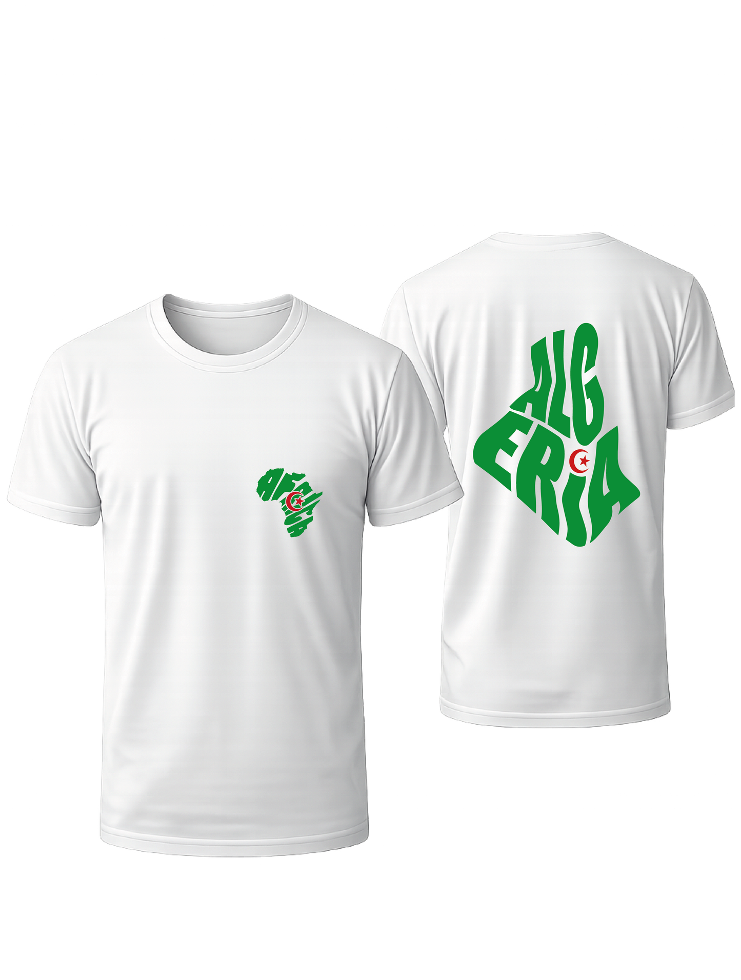 T-SHIRT BLANC OVERSIZE ALGERIA #AFRICA