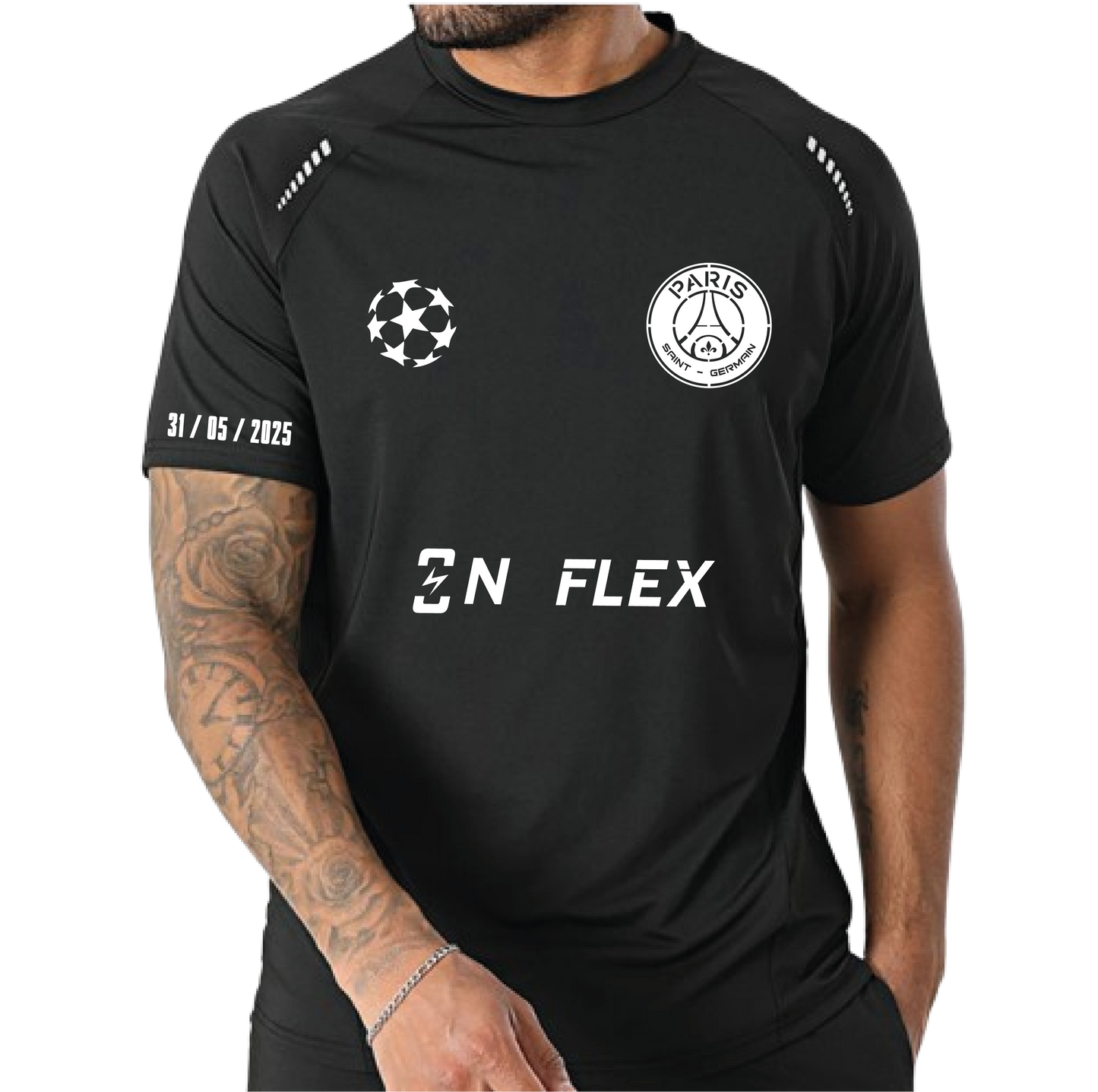 Maillot Noire Psg Coloré +1 PERSO