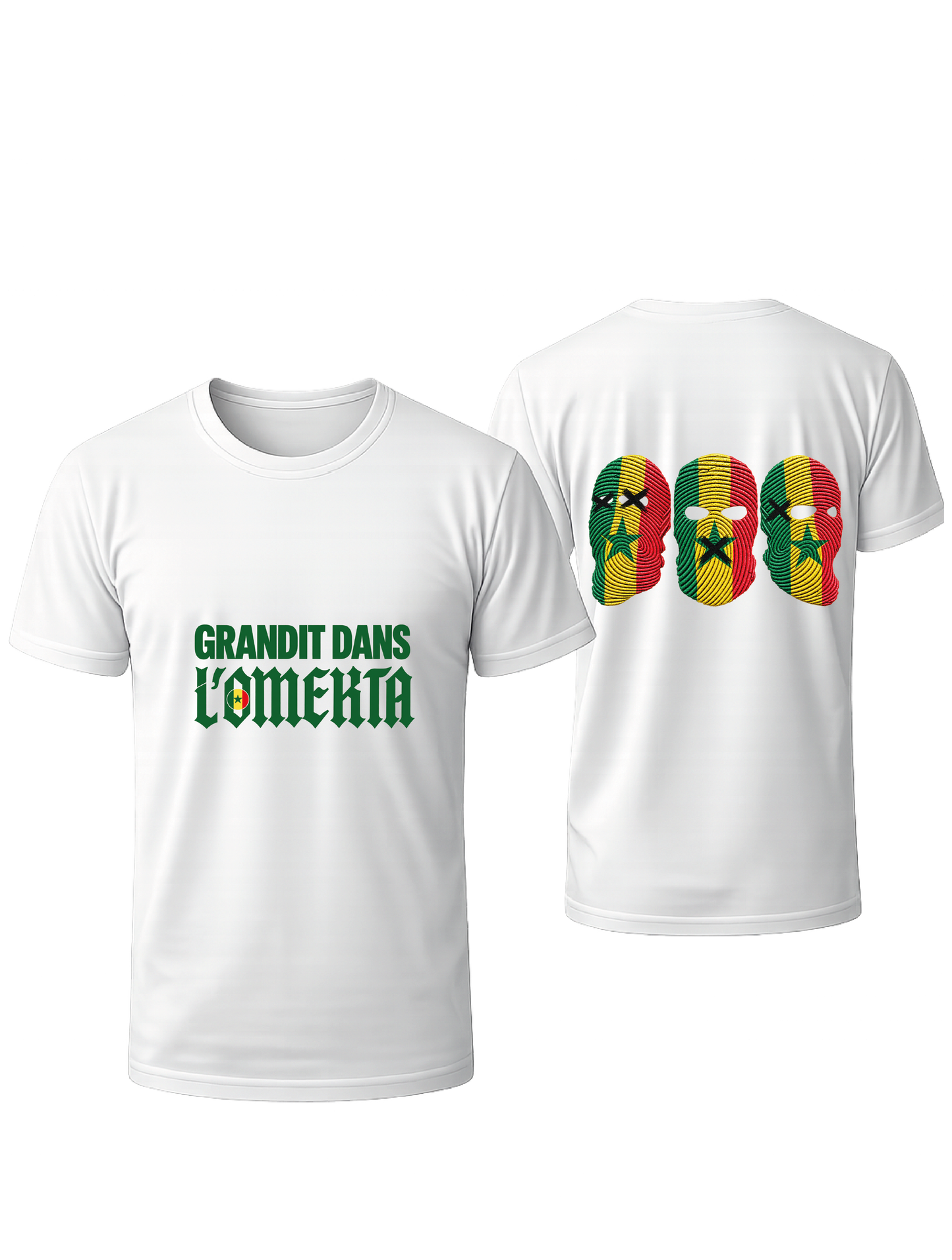 TSHIRT BLANC OVRERSIZE ➡️ OMERTA X SENEGAL