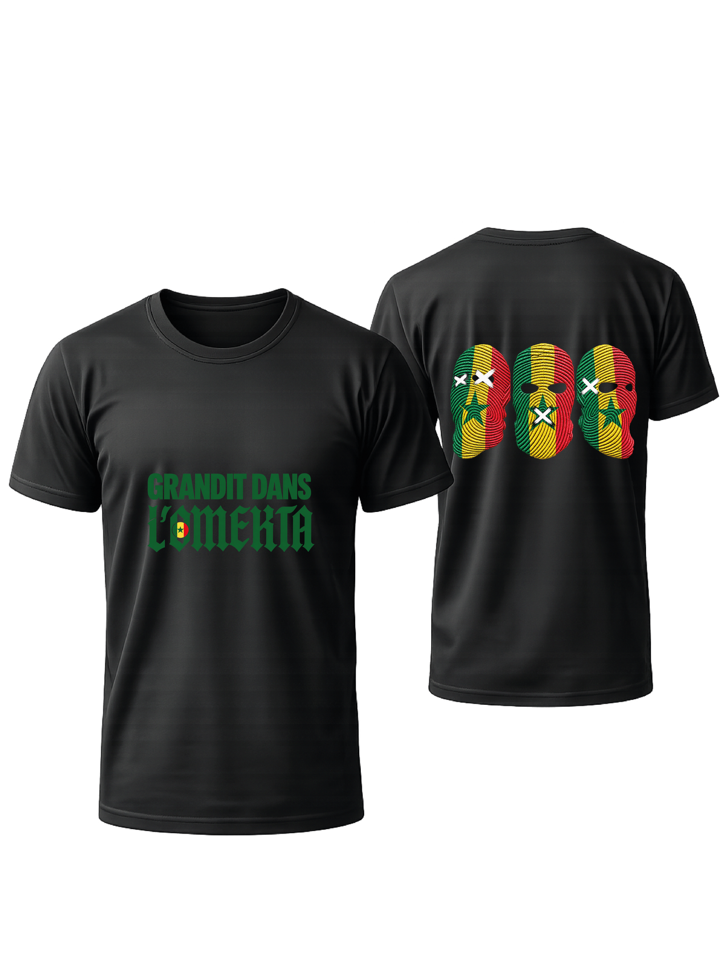 TSHIRT NOIR OVRERSIZE ➡️ OMERTA X SENEGAL