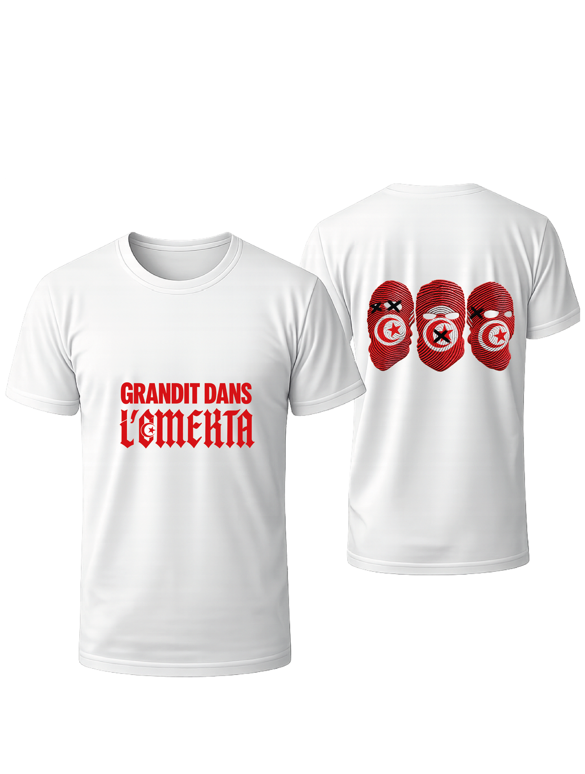 TSHIRT BLANC OVRERSIZE ➡️ OMERTA X TUNISIE