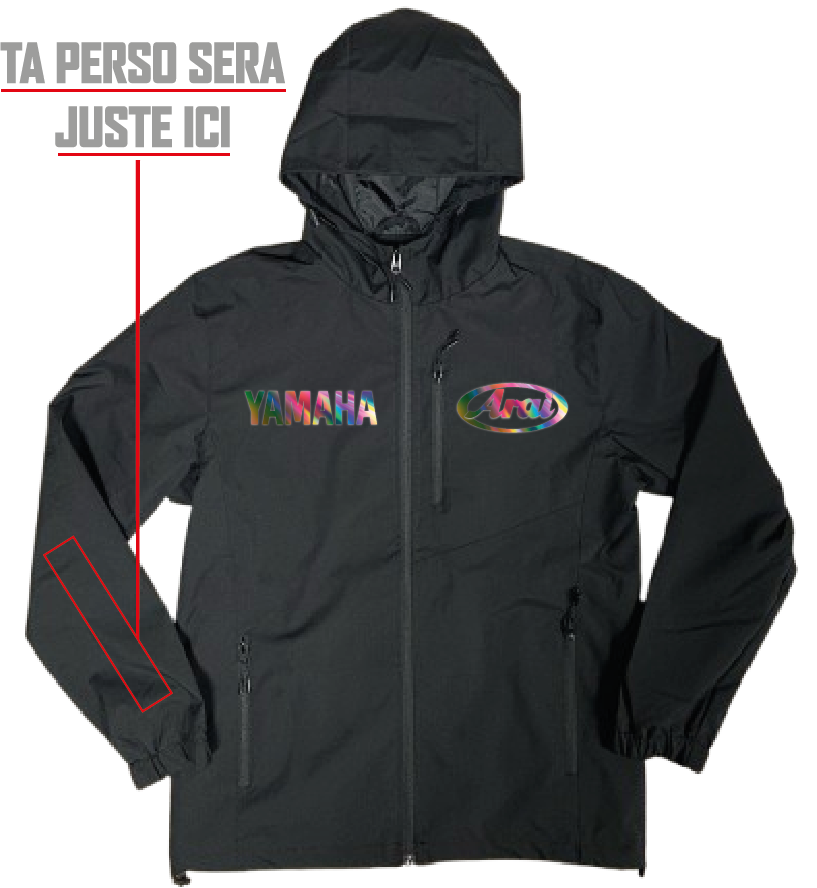 Veste Noire YAMAHA REFLEX + 1 PERSO 🌟