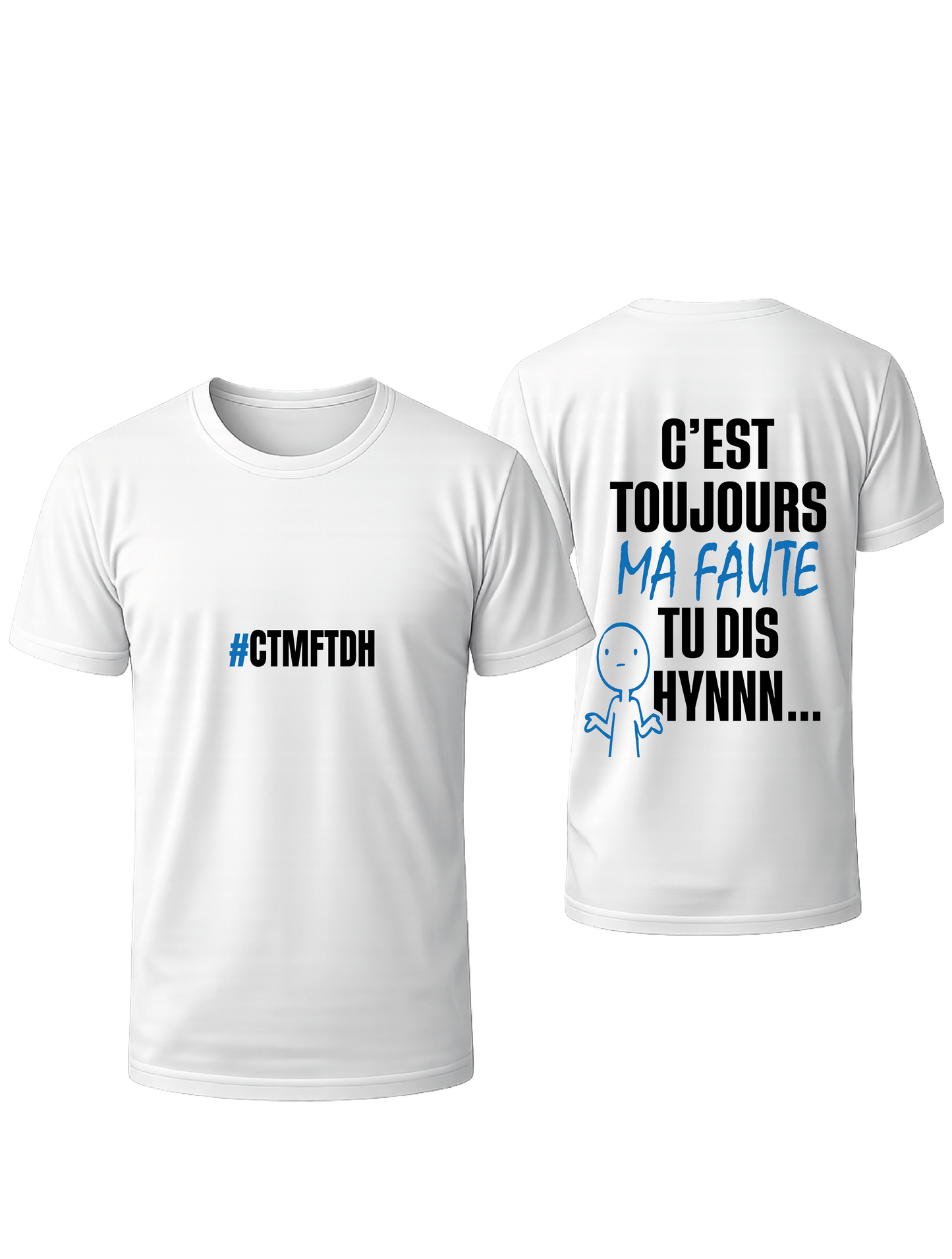 #2 TSHIRT BLANC OVRERSIZE #CTMFTD🤷
