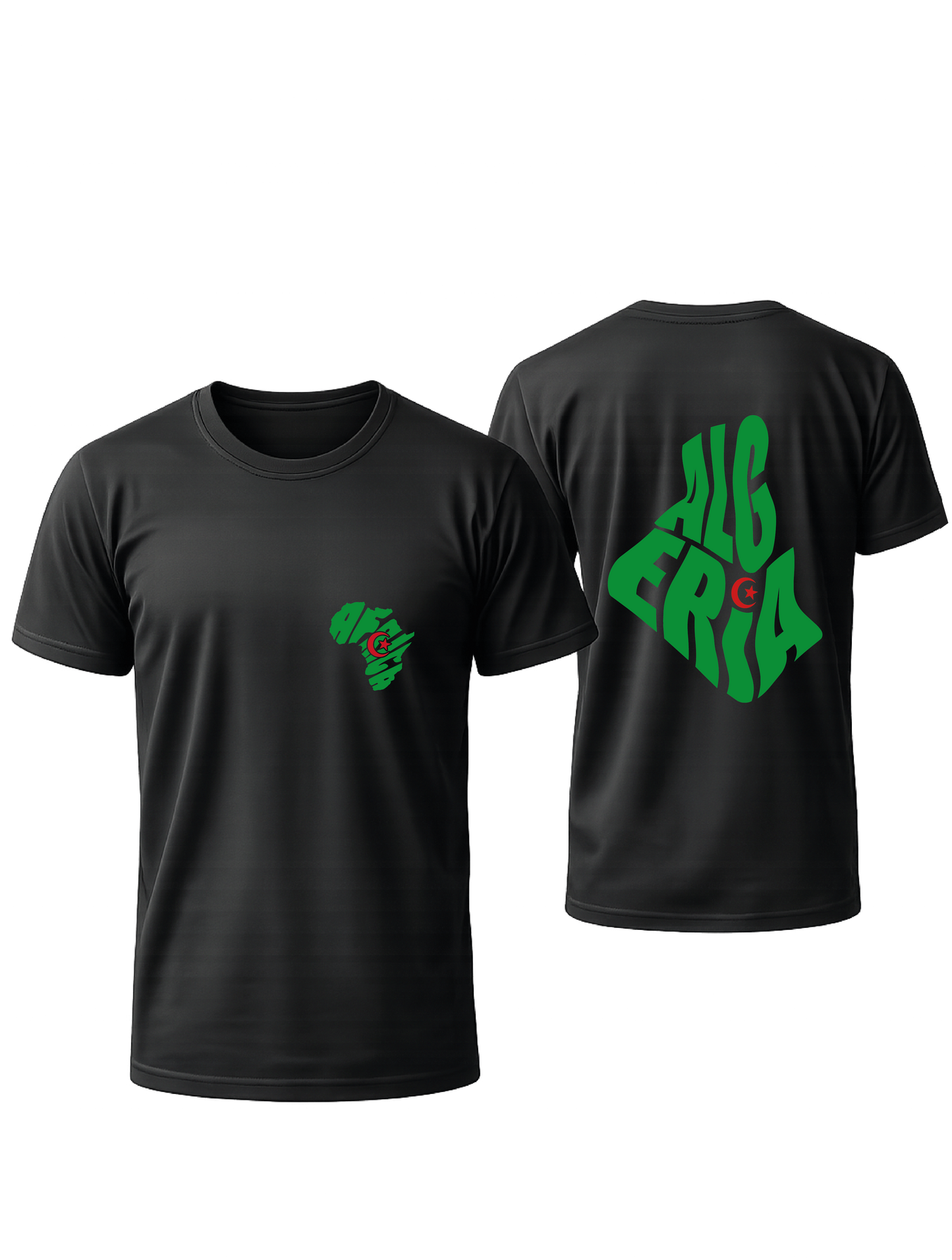 T-SHIRT NOIR OVERSIZE ALGERIA  #AFRICA
