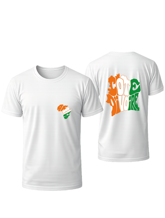 T-SHIRT BLANC OVERSIZE COTE D'IVOIRE #AFRICA