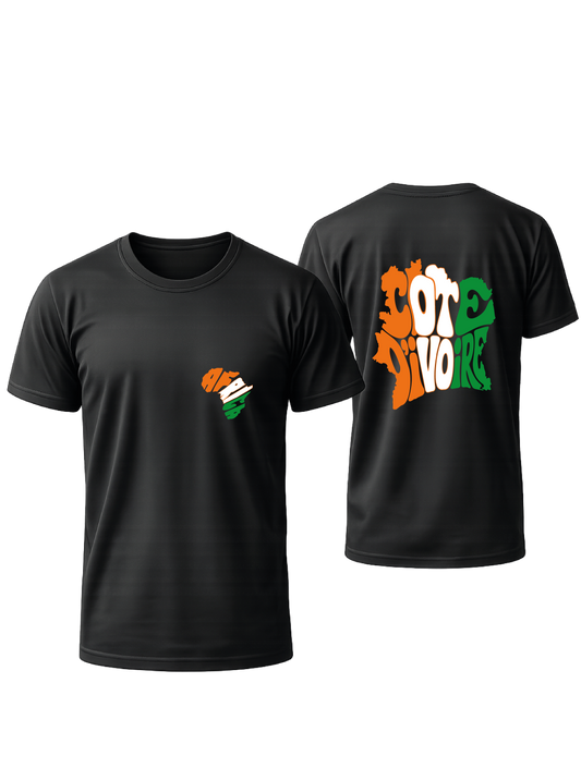 T-SHIRT NOIR OVERSIZE COTE D'IVOIRE #AFRICA