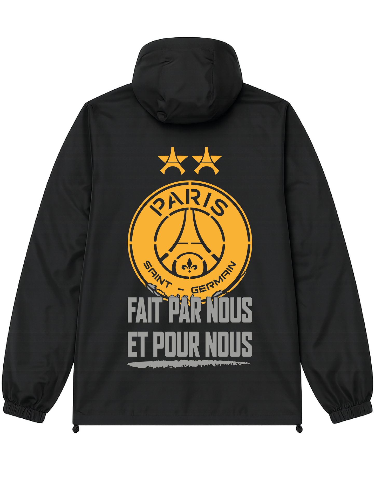 Veste Noire PSG #FAIT PAR NOUS + 2 PERSO