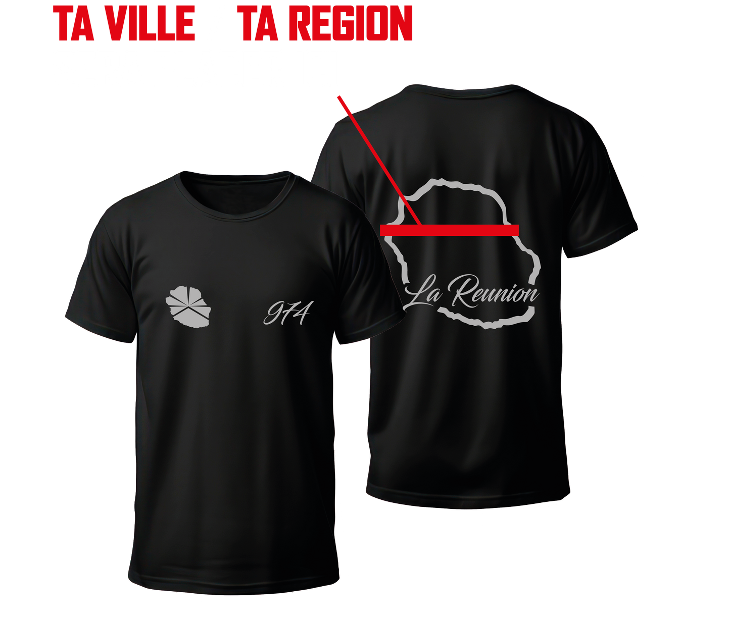 MAILLOT LA REUNION + 1 PERSO
