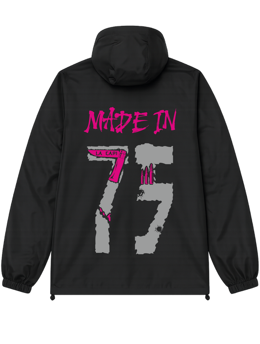 VESTE NOIRE/ROSE réfléchissante  75 #MADE IN +2 PERSO
