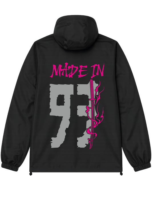VESTE NOIRE/ROSE réfléchissante  93 # MADE IN +2 PERSO