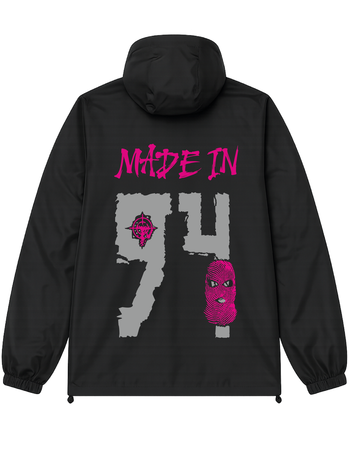 VESTE NOIRE/ROSE réfléchissante  94 #MADE IN +2 PERSO