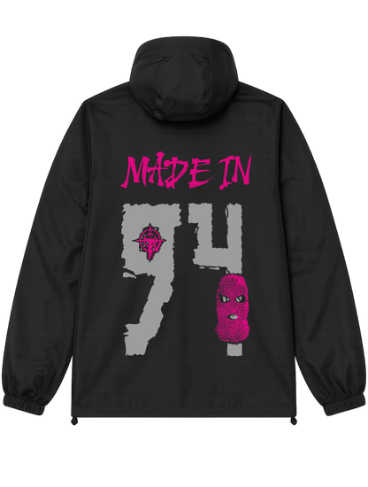 VESTE NOIRE/ROSE réfléchissante  94 #MADE IN +2 PERSO