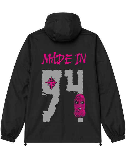 VESTE NOIRE/ROSE réfléchissante  94 #MADE IN +2 PERSO