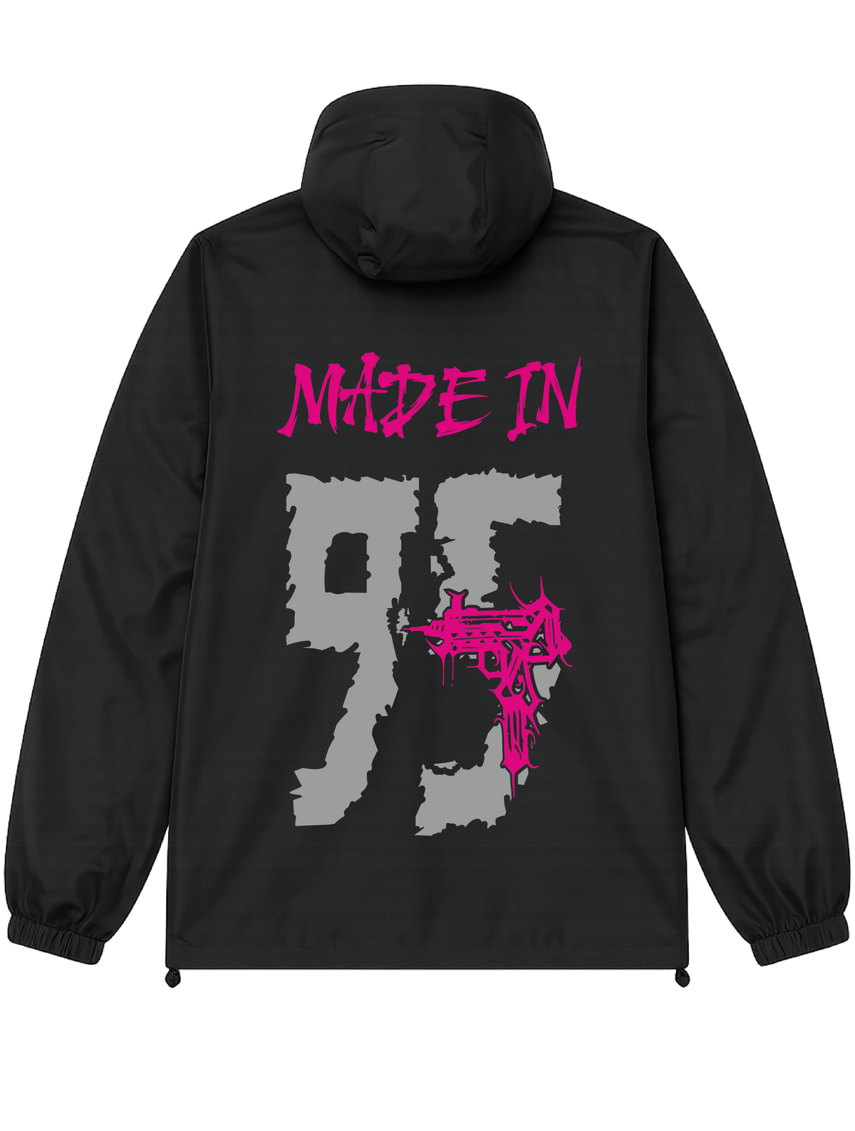 VESTE NOIRE/ROSE réfléchissante  95 #MADE IN +2 PERSO