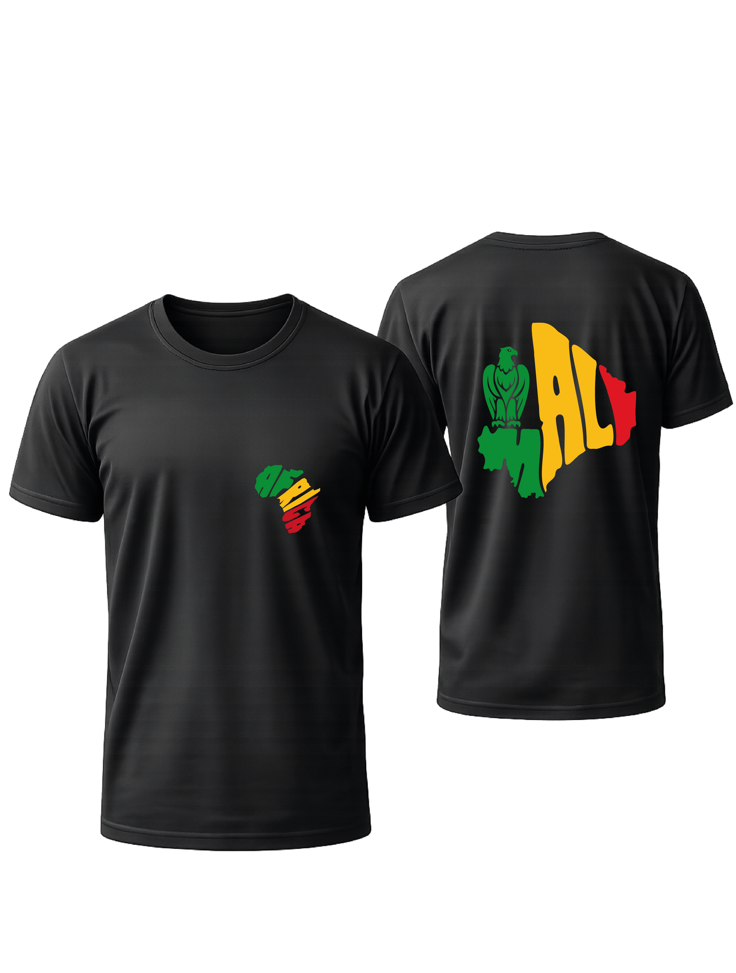 T-SHIRT NOIR OVERSIZE MALI #AFRICA