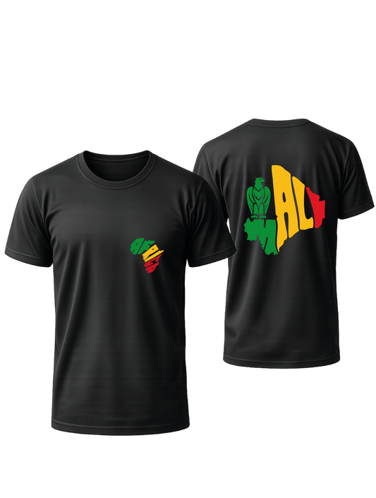 T-SHIRT NOIR OVERSIZE MALI #AFRICA