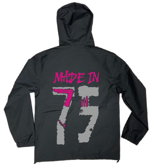 VESTE NOIRE/ROSE réfléchissante  75 #MADE IN +2 PERSO