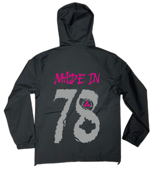 VESTE NOIRE/ROSE réfléchissante  78 #MADE IN +2 PERSO