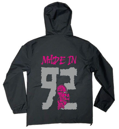 VESTE NOIRE/ROSE réfléchissante  92 #MADE IN +2 PERSO