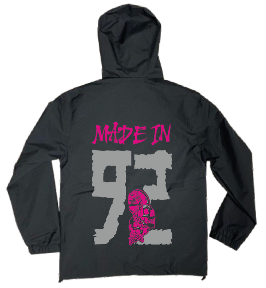 VESTE NOIRE/ROSE réfléchissante  92 #MADE IN +2 PERSO