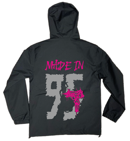 VESTE NOIRE/ROSE réfléchissante  95 #MADE IN +2 PERSO