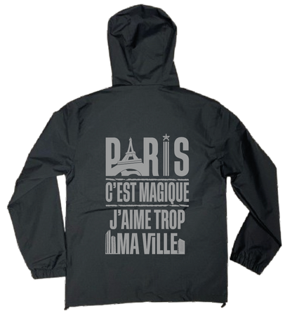 VESTE NOIRE MEUF 2 PANAME +1 PERSO #Réflechissante