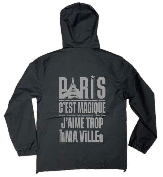 VESTE NOIRE MEUF 2 PANAME +1 PERSO #Réflechissante
