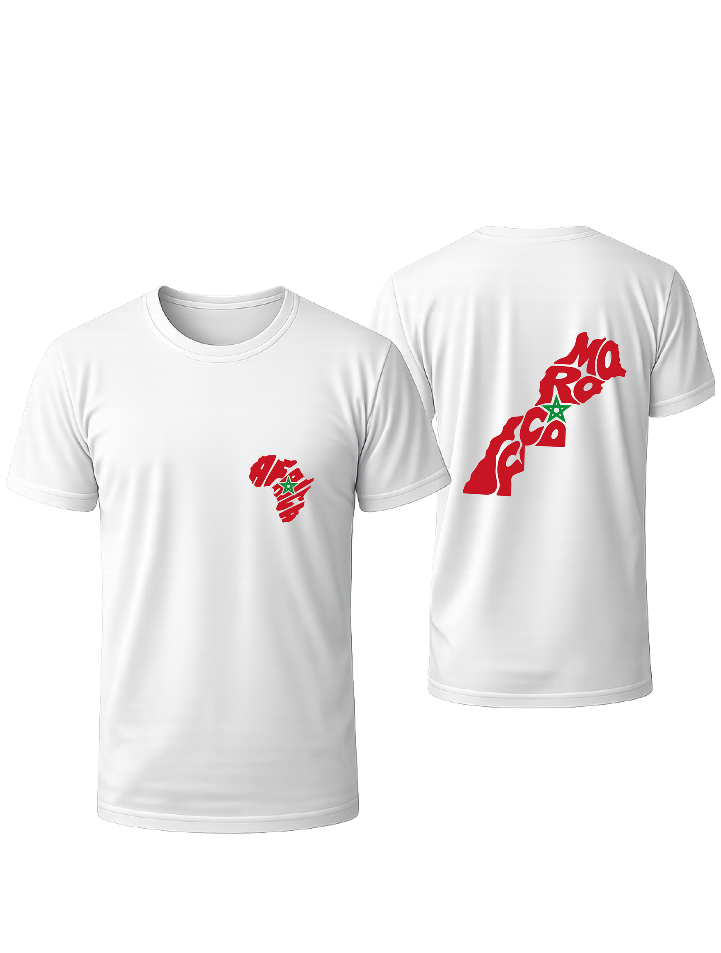 T-SHIRT BLANC OVERSIZE MAROC  #AFRICA