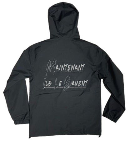 Veste Noire M.I.L.S réfléchissante + 1 PERSO