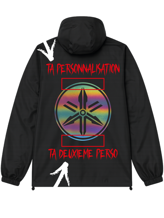 Veste Noir Réfléchissante/COLOR🌈 YAMFLEX + 3 PERSO