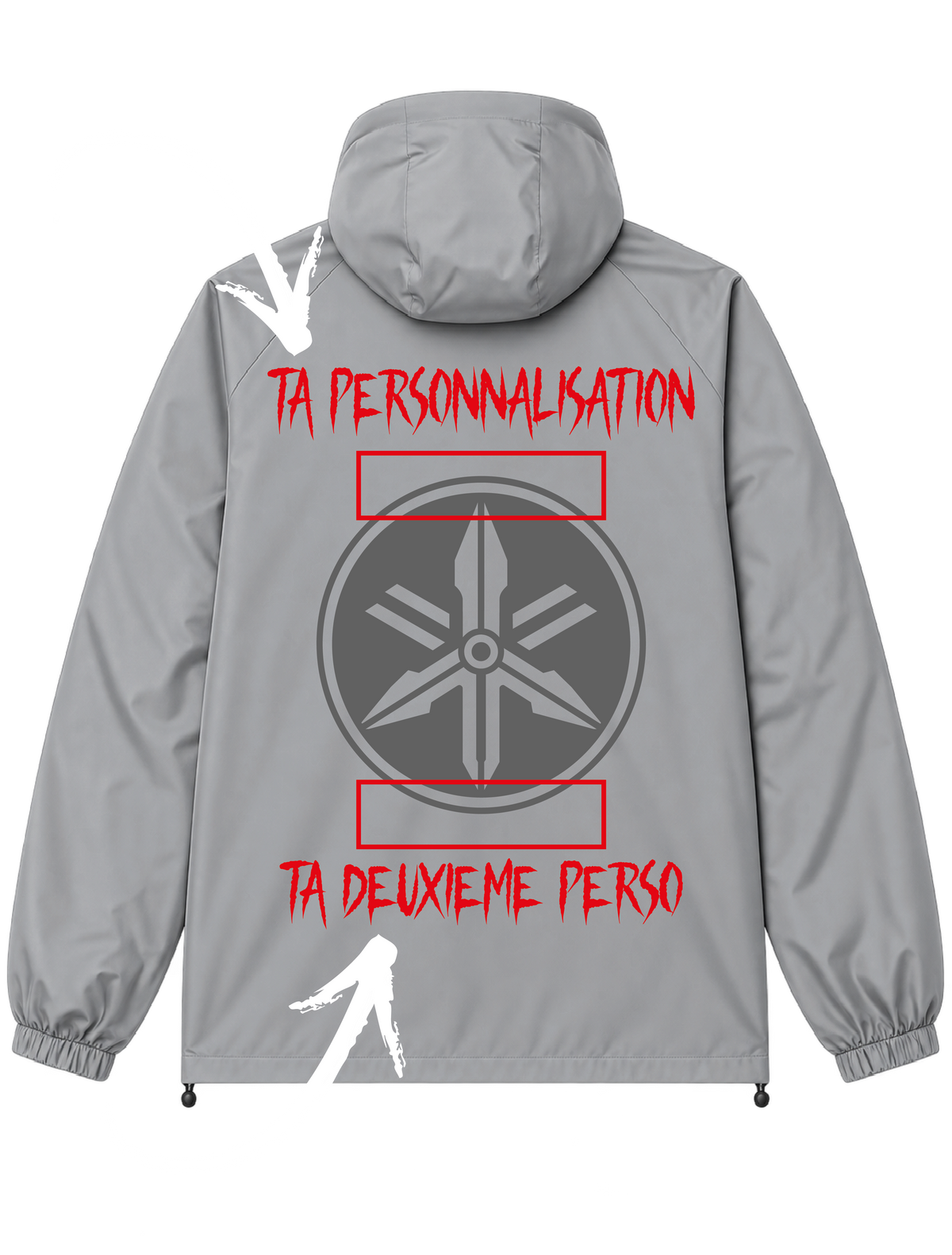 Veste GRISE CLAIRE Réfléchissante YAMFLEX + 3 PERSO