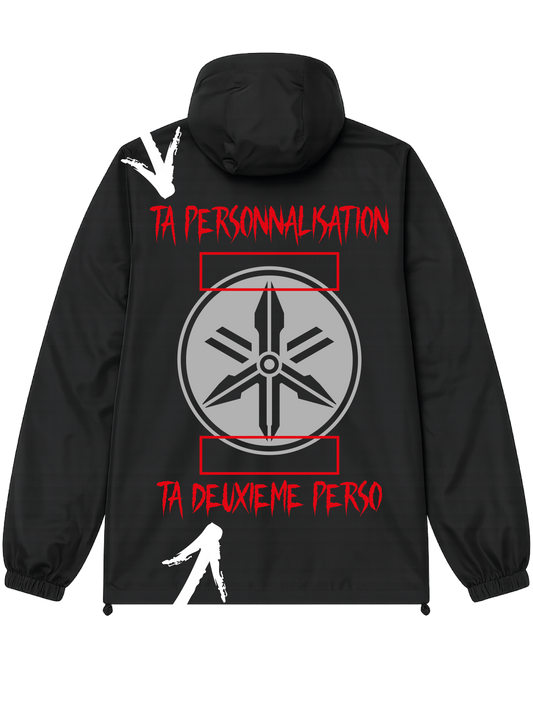Veste Noir Réfléchissante YAMFLEX + 3 PERSO