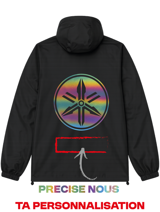 Veste Noir Réfléchissante/COLOR🌈 YAMFLEX + 2 PERSO