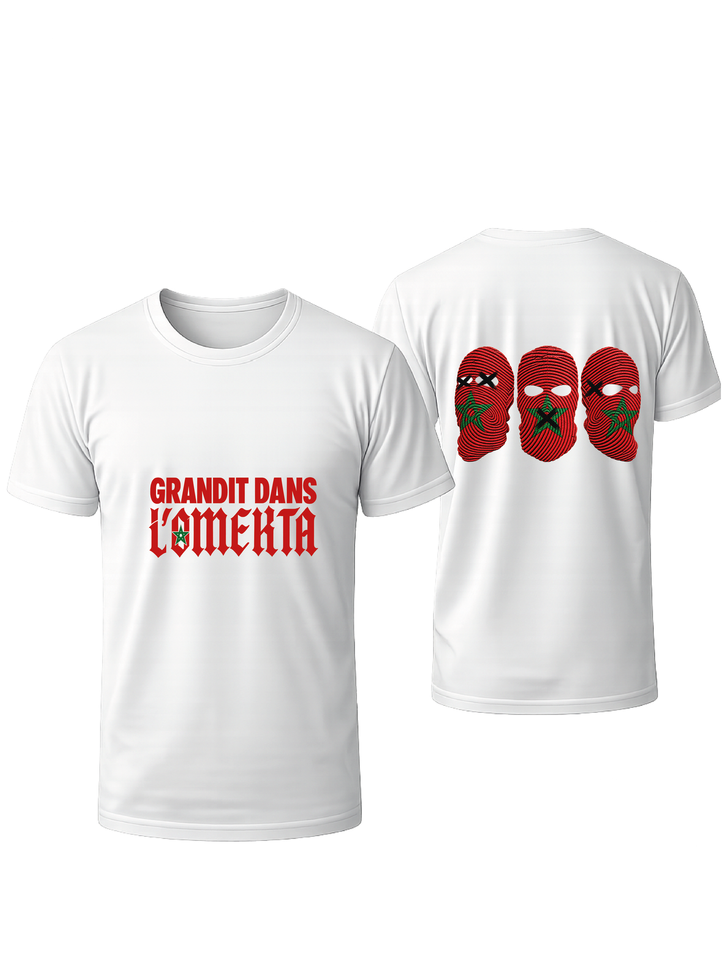 TSHIRT BLANC OVRERSIZE ➡️ OMERTA X MAROC