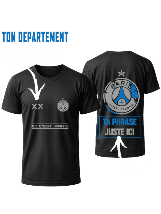 Maillot Noir PSG EDITION #BLEU +2 PERSO