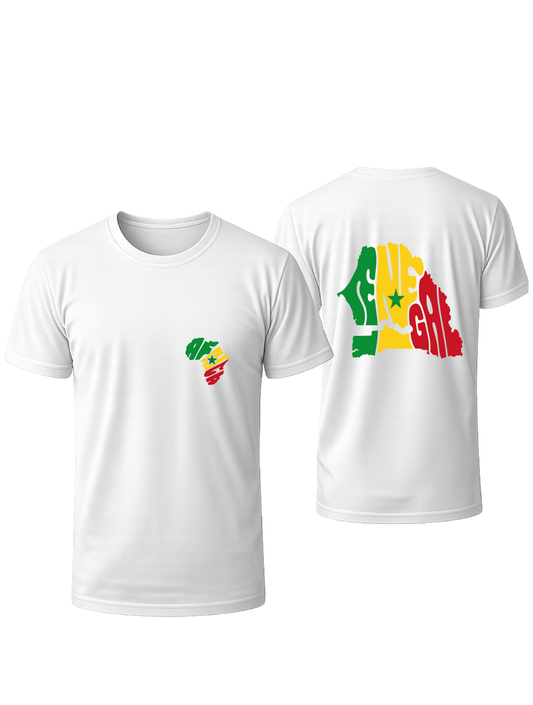 T-SHIRT BLANC OVERSIZE SENEGAL  #AFRICA