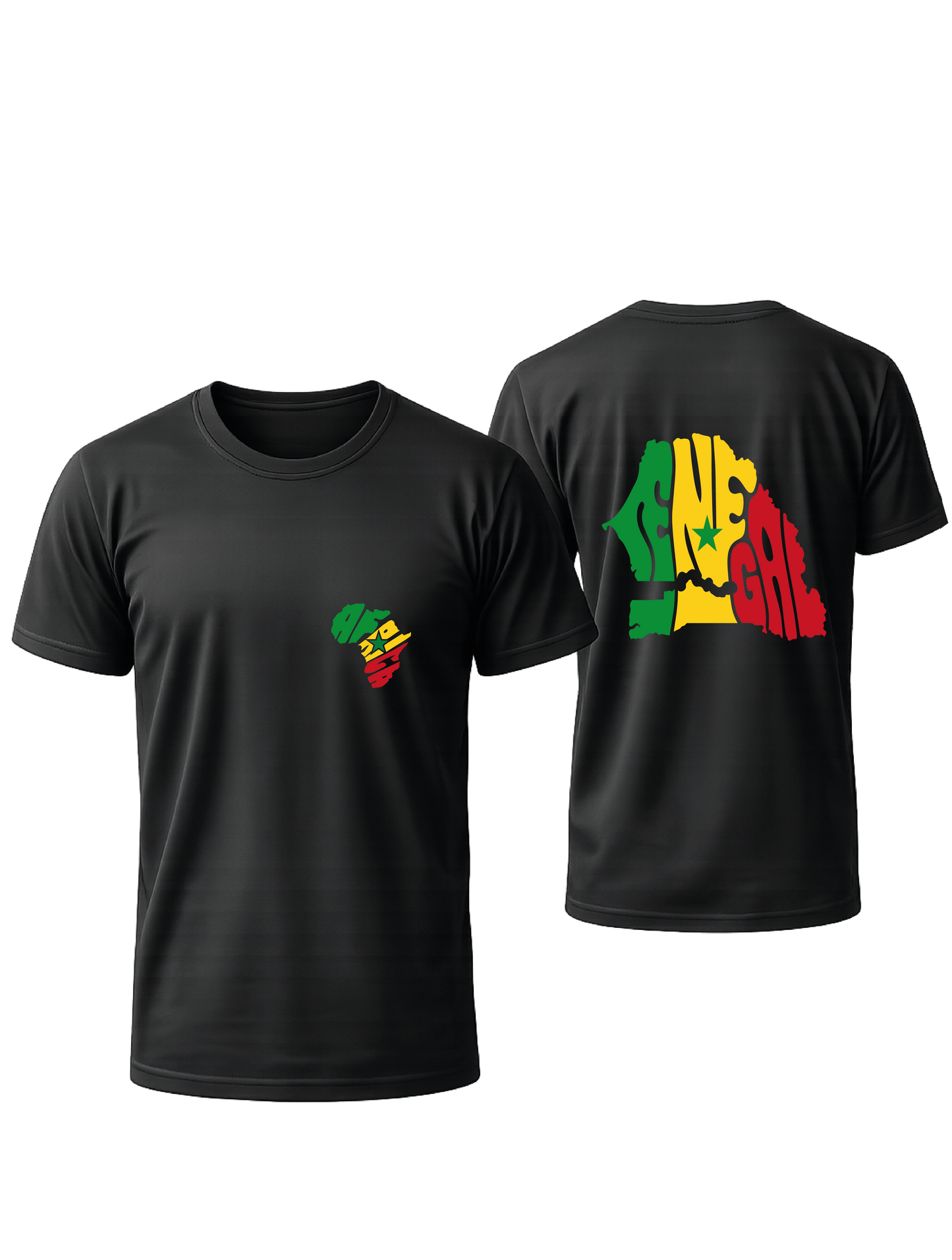 T-SHIRT NOIR OVERSIZE SENEGAL  #AFRICA