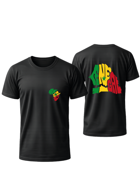 T-SHIRT NOIR OVERSIZE SENEGAL  #AFRICA
