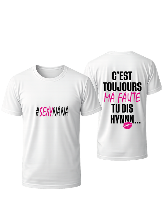 TSHIRT BLANC OVRERSIZE #SEXYNANA💋