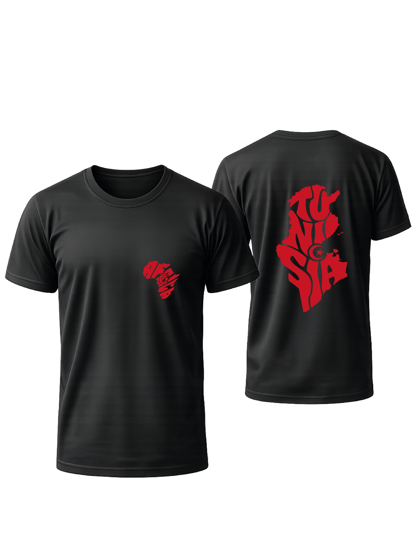 T-SHIRT NOIR OVERSIZE TUNISIE  #AFRICA