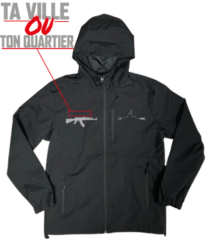 VESTE NOIRE #13 MARSEILLE +1 PERSO