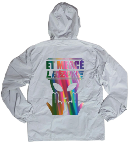 Veste Grise ET MERCE LA ZONE réfléchissante #REFLEX + 1 perso 👽✨