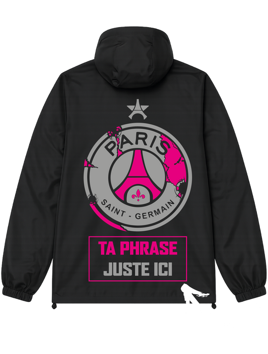 Veste Noire PSG #ROSE  + 2 PERSO