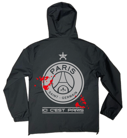 Veste Noire Psg Réfléchissante #SANG🩸 +1 PERSO