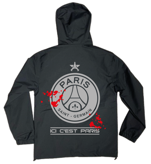 Veste Noire Psg Réfléchissante #SANG🩸 +1 PERSO
