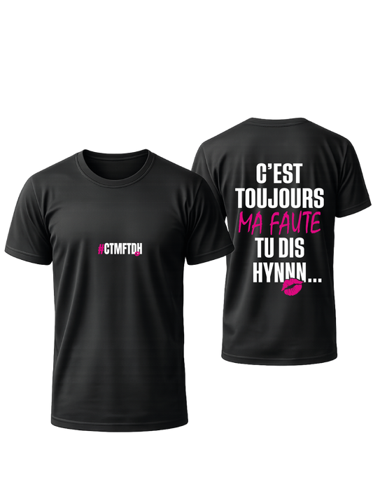 TSHIRT NOIR OVRERSIZE #CTMFTD💋