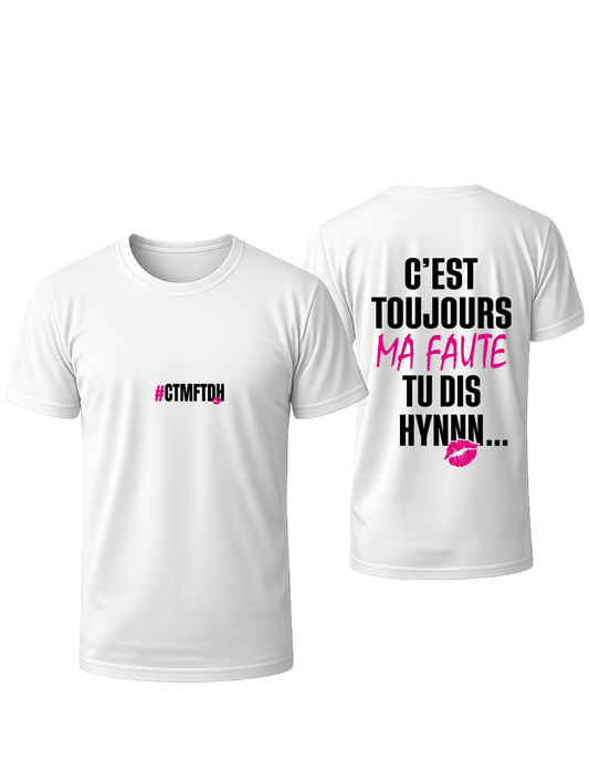 TSHIRT BLANC OVRERSIZE #CTMFTD💋