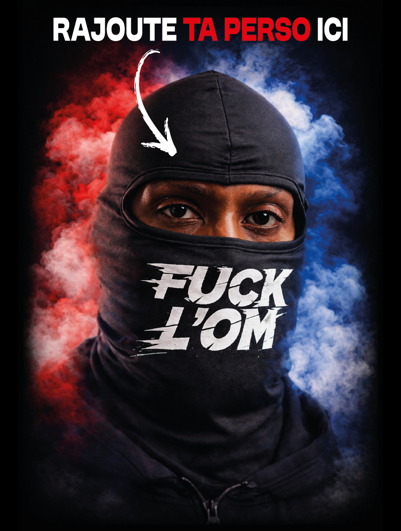 CAGOULE F*CK L'OM 🥷🖕#92i