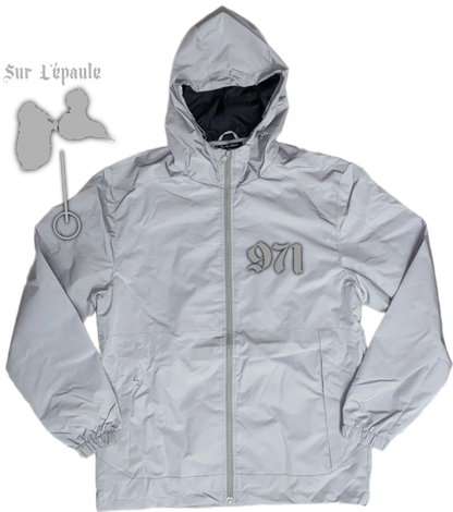 Veste Grise Guadeloupe + 1 PERSO