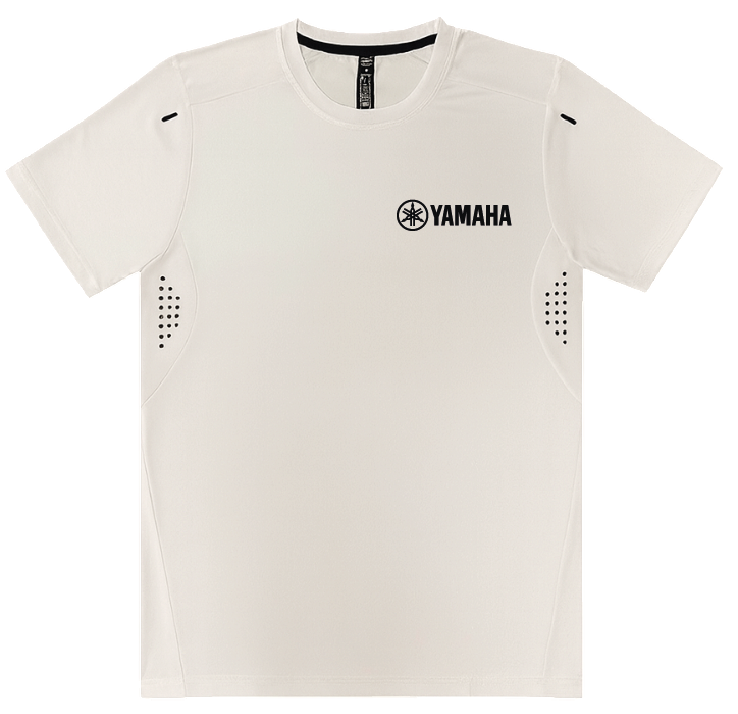 Maillot Blanc Yamaha Réfléchissant 🏷️FLEX PROMO 🏷️